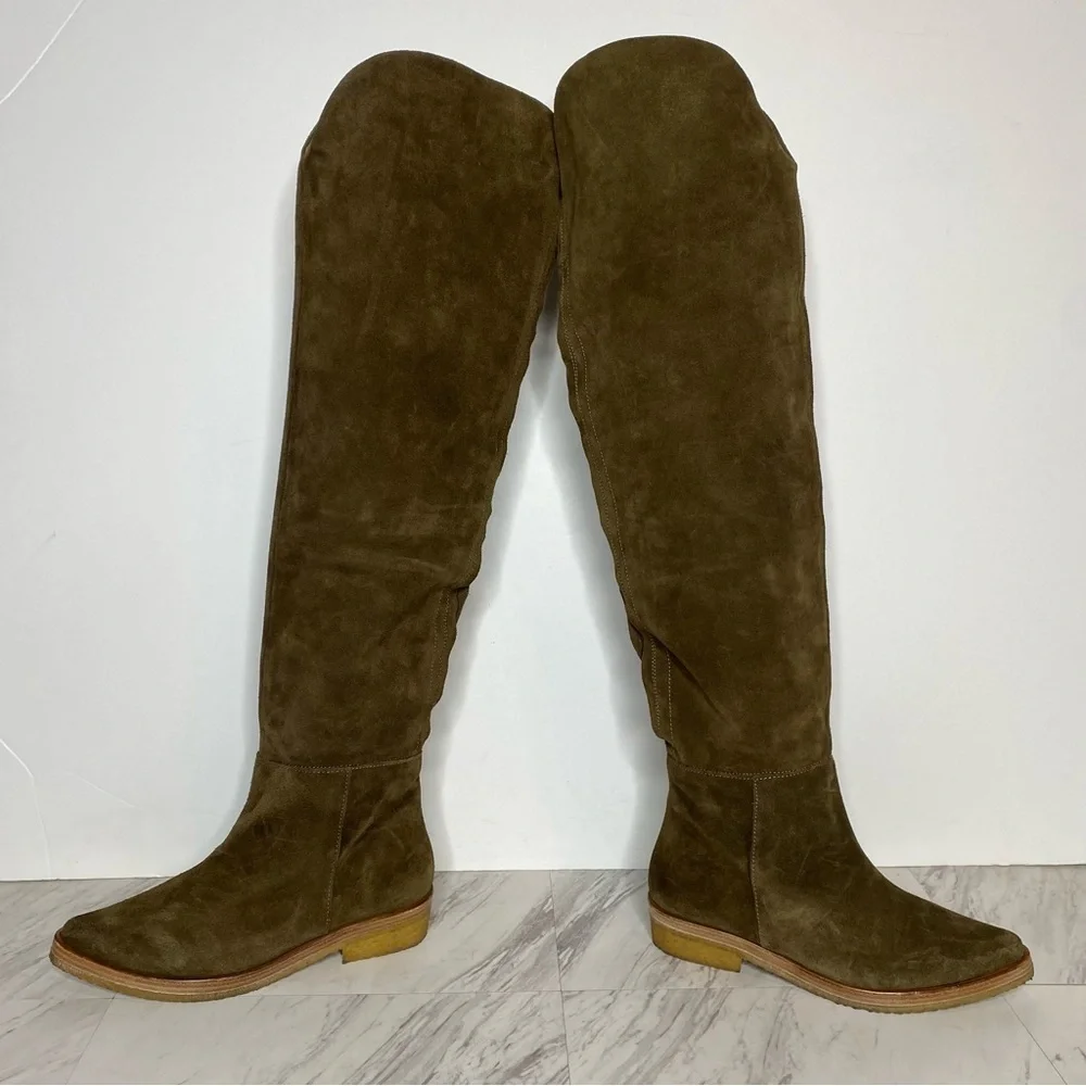 Free People Banks Slouch Suede Over the Knee Boot 6 1/2